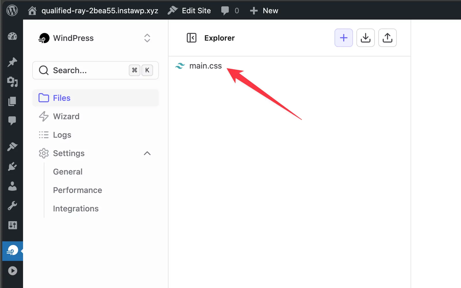 Click the file name