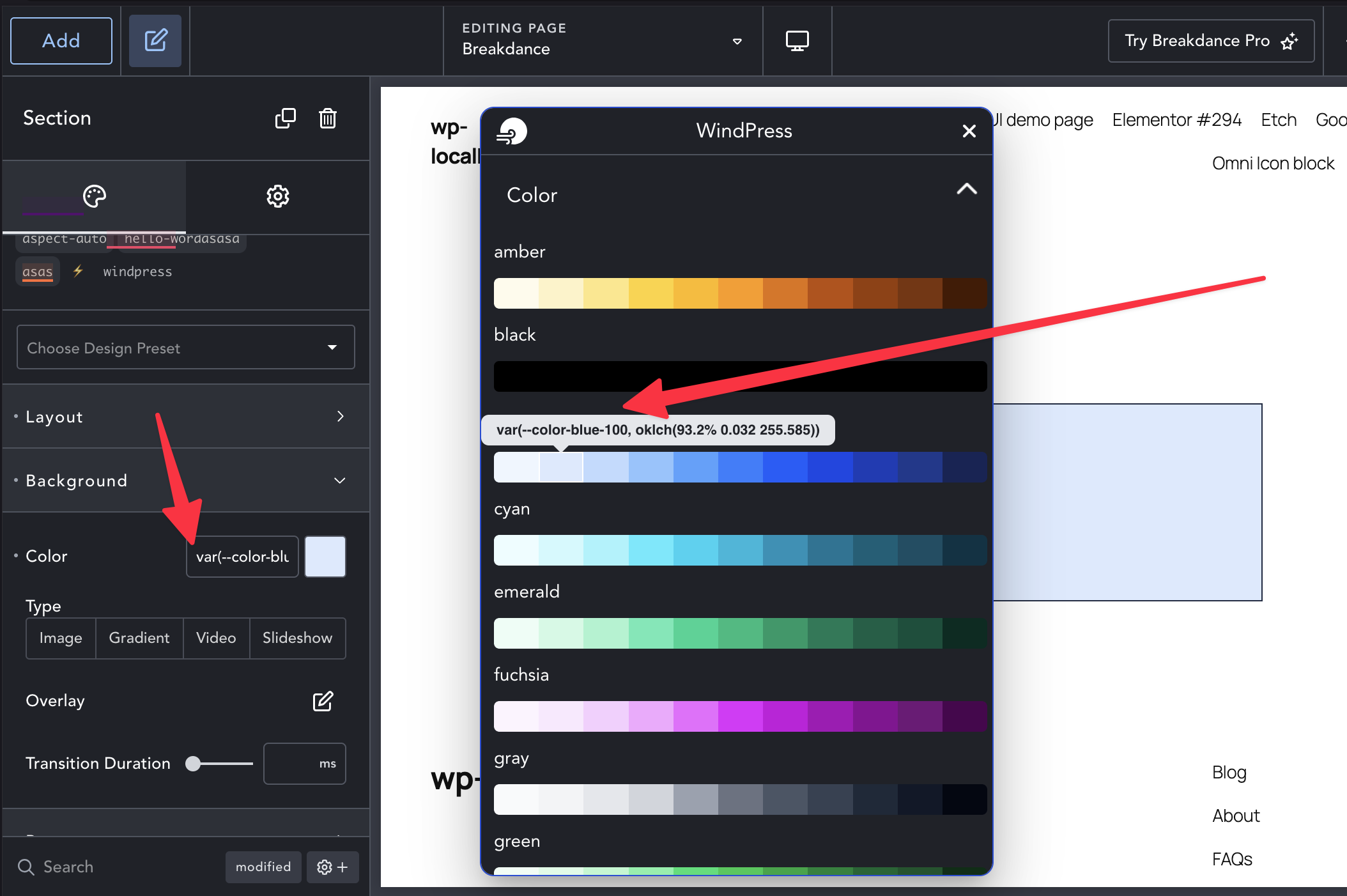 Variable Picker
