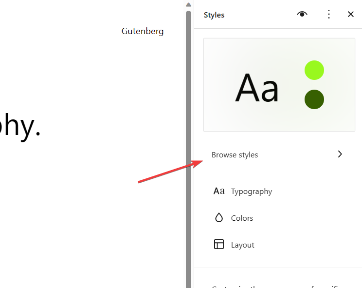 Browse styles